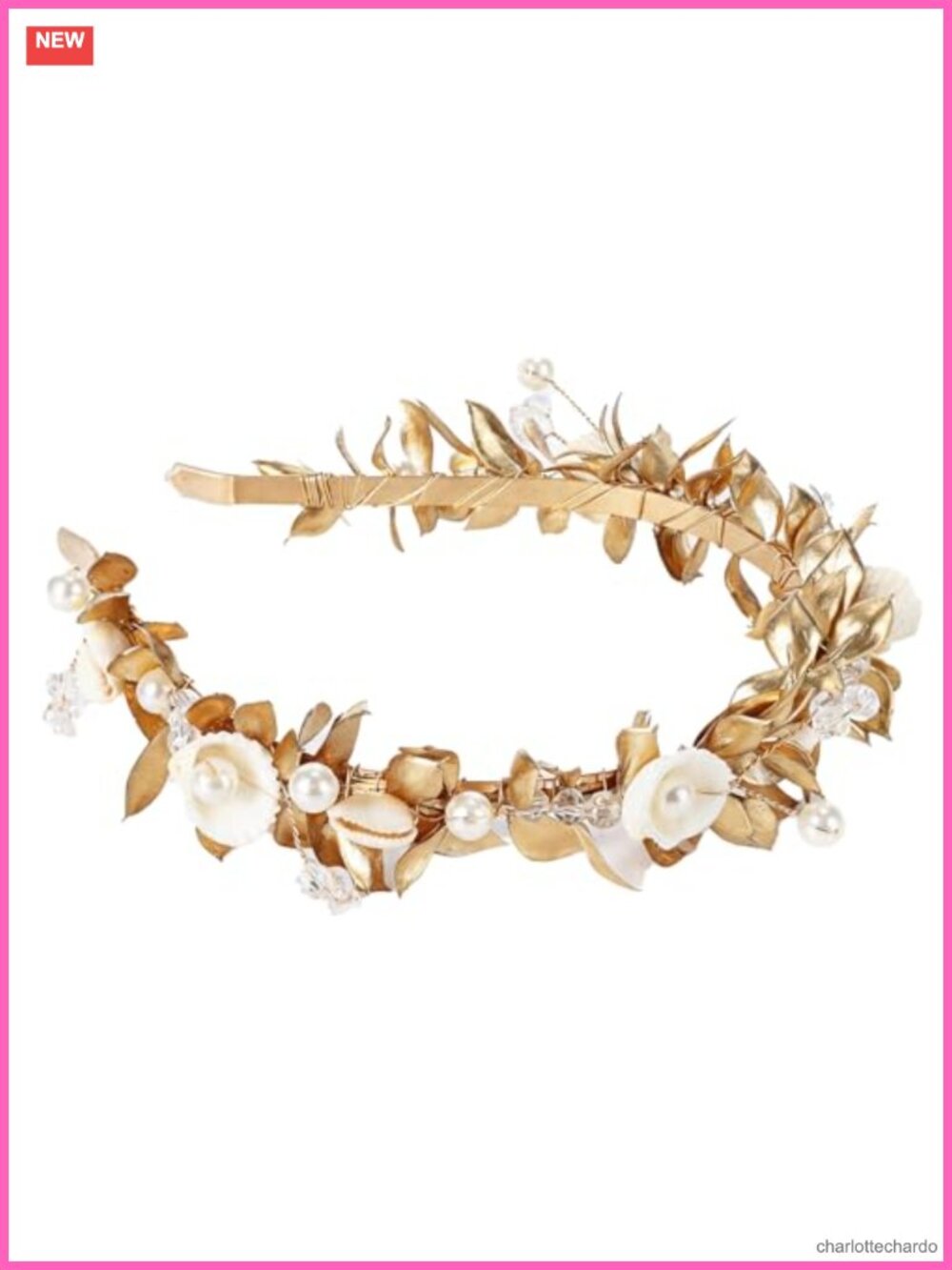 Shell Flower Crown Headband Boho Sea Shell Hair Accessories Adjustable